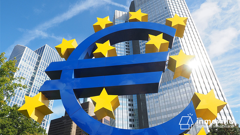 Foto del banco central europeo, tipos de interés hipoteca.
